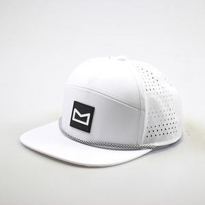 غطاء سناباك قابل للتعديل بفاتورة مسطحة مثقوبة لميلين مقاوم للماء في الهواء الطلق عصري ورقة ليوبارد قبعة الشركة المصنعة - Product Image 1