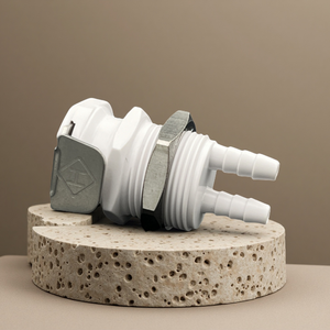 Adaptateur à double port BRT 1/4 "Twins Hose Barb Valved Male Female Quick Connector Quick Disconnect Dual Flow Coupling - Product Image 1
