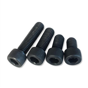 M6 Black Oxide Hex Socket Head Cap Screws 12.9 Grade Carbon Steel Coarse Thread 50mm Length - Product Image 1