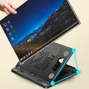 Popular Desktop Multi-Angle Adjustment Foldable Laptop Bracket Vertical Abs Laptop <b>Stand</b> Holder - Product Image 2