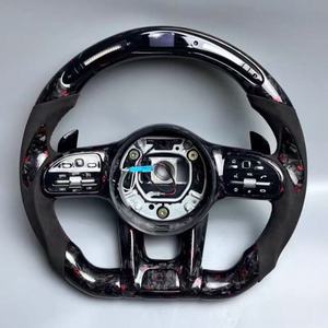 Volant en fibre de carbone forgé sur mesure pour <span class=keywords><strong>Mercedes</strong></span> Benz AMG GT GT C190 W205 C205 W177 W290 W217 S63 G63 GT63 GTS GTR - Product Image 2