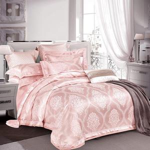 Thiết Kế Sang Trọng Thêu Chất Lượng Cao Da Thân Thiện Cotton & <span class=keywords><strong>Polyester</strong></span> 4 Cái <span class=keywords><strong>Bed</strong></span> Sheets Set Duvet Bộ Đồ Giường Cho Đám Cưới - Product Image 3