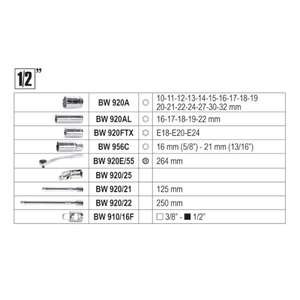 BETA - 009036170 Jeu de clés, embouts et accessoires dans un boîtier en plastique (170 pièces). -ENSEMBLES DE CLIQUET ET DE DOUILLES EAN 8054809334479 - Product Image 4