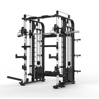 Long Glory 80kg * 2 Weight Stack Cable Crossover Smith Machine Entrenador de gimnasia multifuncional con material de acero