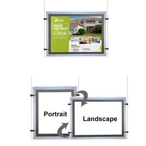 A4 Real Estate Advertisement <b>Box</b> Slim Hanging Magnet Acrylic Crystal <b>Led</b> <b>Light</b> <b>Box</b> - Product Image 3