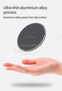 Venta caliente de encargo 10W/15W cargador inalámbrico con luz LED de carga rápida para teléfonos móviles 9V/2A de entrada-al por mayor - Product Image 3