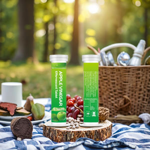 OEM Gençler ve Yetişkinler İçin Zayıflama ve Sindirim Sistemini İyileştirmeye Yardımcı Elma Sirkesi İçeren Efervesan Tabletler - Product Image 2