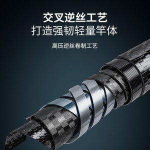 Lure Rod Carbon Fiber Casting Rod 2 Section Ocean Beach Fishing Lure Fishing Rod - Product Image 5