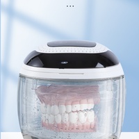 Nettoyeur ultrasonique dentaire portable professionnel 42-45KHZ avec réservoir en acier inoxydable 304 de 180 ml, 11,1V 2A, pour bijoux et prothèses dentaires