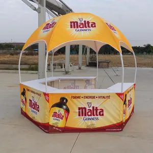 Produk Baru Tenda Kanopi Kubah Mal Kios Promosi Desain Dapat Dilipat dengan Meja