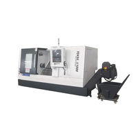 Tour CNC TCK56A/1000 S, broche A2-6, tourelle servo à 8 stations, rail linéaire à rouleaux, contre-pointe hydraulique avec convoyeur à copeaux