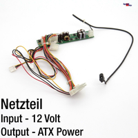 Alimentation électrique miniature 12V pour PLC, entrée 12V, sortie ATX 20 broches, FDD, HDD, vente en gros