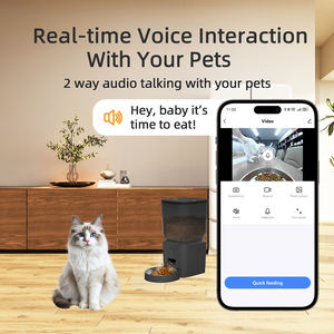 Comedero Automático para Mascotas OEM de 7L con Cámara, Video en Tiempo <span class=keywords><strong>Real</strong></span>, Grabación de Voz, Dispensador de Comida para 2 Gatos, Comedero Automático para Perros con Temporizador - Product Image 6