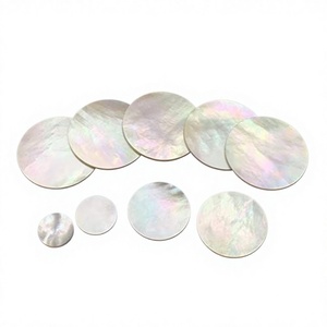 Hot Selling Eco-Friendly Thin Edge Four Holes White Mother of Pearl Shell Buttons for Clothing Customizable Logo Handmade Modern - Product Image 1