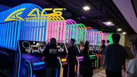 Machine d'arcade de basket-ball à LED commerciale ACS, à monnayeur, jeu de tir intérieur, English Arcade Craft Studio