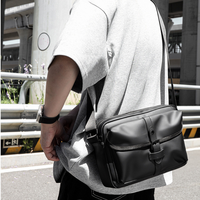 Sac bandoulière mat imperméable avec logo personnalisé, antivol, multifonctionnel pour le cyclisme en extérieur