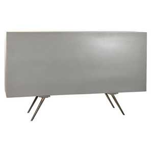 Credenza in Metallo Bianco con Dettagli in Mango 152x43x84cm - Product Image 2