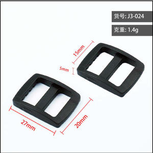 Hebilla de plástico deslizante con anillo en D para bolsos, correas ajustables, resistentes al desgaste, duraderas, de color sólido J3-024 - Product Image 5