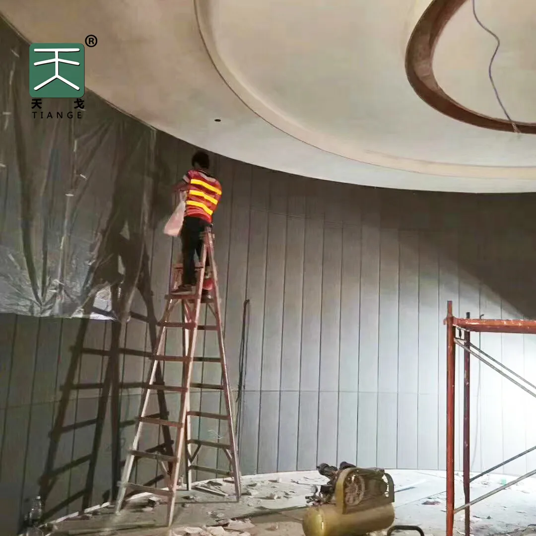 TianGe Fabriek Goedkope prijs commerciële Ballroom Akoestische Systeem Kleurrijke Stof muur Akoestische Panel