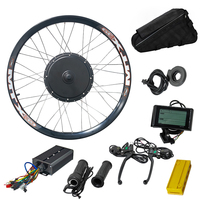 Kit de conversion de vélo électrique chinois avec batterie 72V, moteur à moyeu sans balais super puissant 20Ah, kit de conversion de vélo électrique 20 pouces
