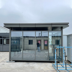 Steel Structure <b>Smoking</b> Shelter Outdoor Rest Room Modern Design Light Steel Frame Sentry <b>Box</b> Guard House - Product Image 1