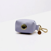 Porte-sacs à déjections pour animaux de compagnie en cuir PU, distributeur de sacs à déjections pour chien, accessoires de nettoyage pour animaux de compagnie portables pour l'extérieur