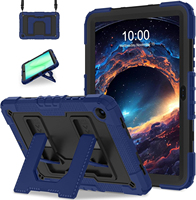 Étui de tablette robuste en silicone PC avec béquille pliable antichoc pour Samsung Galaxy Tab A11 8,7 pouces 2025 A9 8,7 pouces 2023