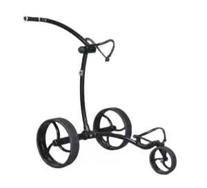 Aluminum slim lighter quieter electric golf trolley folding trolley with golf accessories