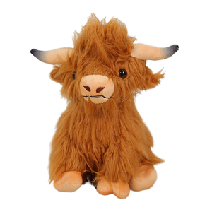 Peluche unisexe Vache des Highlands écossaise simulée, très détaillée, pour nouveau-né, cadeau d'anniversaire - Product Image 1