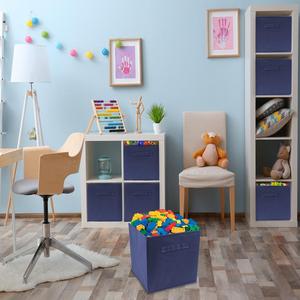 Venta al por mayor de cajas organizadoras cuadradas de <span class=keywords><strong>tela</strong></span> plegables con asa de la fábrica de Guangzhou para almacenamiento y uso <span class=keywords><strong>en</strong></span> contenedores - Product Image 6