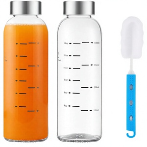 <b>Reusable</b> 501-600ml Clear Glass Milk Mug Heat-Resistant Leak-Proof Dishwasher Safe Square Carton Shaped <b>Cups</b> for Coffee Drinkware - Product Image 3