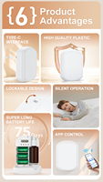 Humidificador de Aire con Fragancia Personalizada, Nebulizador Eléctrico Portátil de Escritorio, Humidificador de Aire Ultrasónico