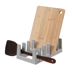 Pot Lid Storage Rack Square PP With Stand For Kitchen Draining Rack - Product Image 3