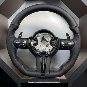 <span class=keywords><strong>Volante</strong></span> de Cuero Genuino para <span class=keywords><strong>BMW</strong></span> <span class=keywords><strong>E60</strong></span> E61 F20 F21 F30 M3 M5 2006-2010, Estilo <span class=keywords><strong>M</strong></span> Tech, Accesorios Interiores - Product Image 1