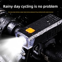 Phare de vélo PTGE pour la conduite nocturne, lumière avant rechargeable, lampe de vélo de montagne, étanche, charge rapide USB, 4 niveaux