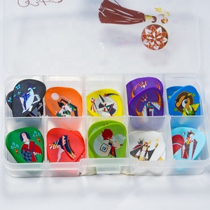 Thương Hiệu Riêng Bền Guitar Plectrum Hình Ảnh/Logo Tùy Chỉnh Tortex Dập Nổi Delrin/ABS/In Thiết Kế OEM Đầy Màu Sắc Guitar Chọn Plectrum - Product Image 2