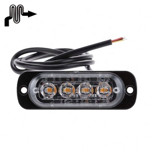 Luz Estroboscópica <span class=keywords><strong>de</strong></span> Emergencia Macon <span class=keywords><strong>de</strong></span> Aluminio con 4 LED, Luz <span class=keywords><strong>de</strong></span> Advertencia Intermitente para Automóviles, Bomberos, <span class=keywords><strong>Ambulancias</strong></span>, Luces <span class=keywords><strong>de</strong></span> Posición Laterales para Camiones <span class=keywords><strong>de</strong></span> 12-24 V - Product Image 1