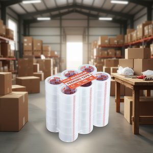 Cinta de Embalaje Transparente Vevor, 36 Rollos, 65 Yardas, 2.7 Mil, Cinta Adhesiva BOPP para Sellado de Cajas - Product Image 2