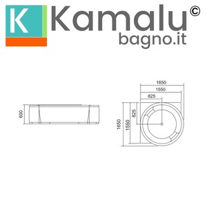 Bañera de hidromasaje de estilo japonés Kamalu para 4 personas, bañera de hidromasaje portátil integrada de 4000K, 2m de longitud con desbordamiento para uso en exteriores - Product Image 6