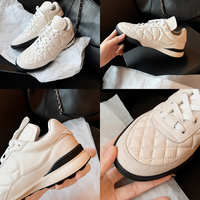 Baskets matelassées noires pour femmes, chaussures décontractées à lacets, semelle contrastante blanche, baskets de marche