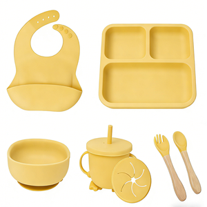 Juego <span class=keywords><strong>de</strong></span> Platos <span class=keywords><strong>de</strong></span> Silicona para Bebé con Logotipo Personalizado, 100% <span class=keywords><strong>de</strong></span> Grado Alimenticio, con Succión, Impermeables y Seguros para Niños Pequeños - Product Image 4