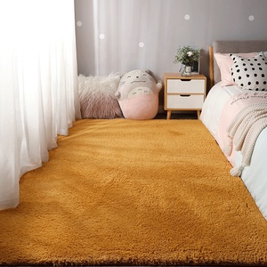 Alfombrilla de terciopelo para dormitorio y sala de estar, nuevo diseño, superventas, color marrón, antideslizante, absorbente - Product Image 3