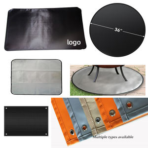 Tapis de <span class=keywords><strong>protection</strong></span> ignifuge en silicone et fibre de verre <span class=keywords><strong>pour</strong></span> foyer de camping, résistant à la chaleur, à l'huile et à l'eau, <span class=keywords><strong>pour</strong></span> barbecue et cheminée - Product Image 5