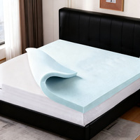 Bestpreis Matratze 1,5 Zoll Belüftete Memory-Schaum-Matratzenauflage mit Kühlgel-Infusion, Schlafzimmer-Essentials Queen-Size