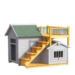 Lit de luxe imperméable pour animaux de compagnie en bois pour extérieur Maison pour chien Modèle solide Vente en gros - Product Image 1