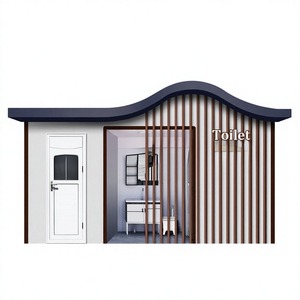 ห้องน้ำเคลื่อนที่ทันสมัยพร้อมดีไซน์แผ่นไม้สำหรับใช้งานกลางแจ้ง - Product Image 2