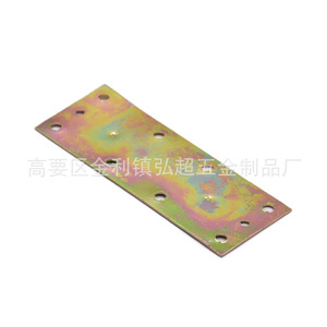 Thickened Straight Connector Plate Color Zinc Plated Iron HC-080 <b>Desk</b> Hardware Accessory - Product Image 3