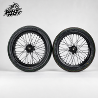 Kit de roues Supermoto en aluminium Surron Ultra Bee 17 pouces 100/80-17 & 130/70-17 pour moto tout-terrain, kit complet de rénovation/amélioration