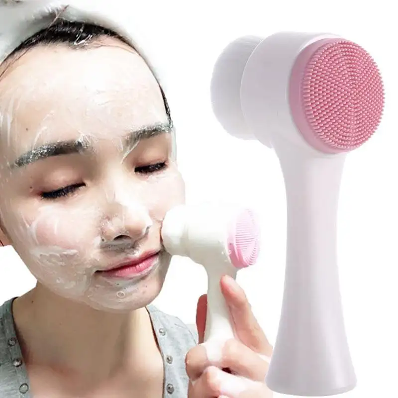 brand new double sided waterproof cleansing facial cleaning brush