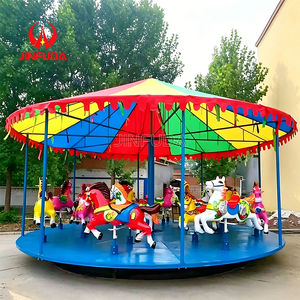 Manège rotatif à 16 places, carrousel simple pour enfants, <span class=keywords><strong>attraction</strong></span> de fête foraine en plein air - Product Image 5